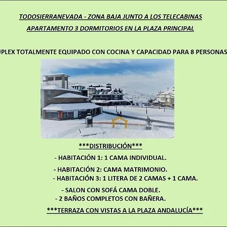 & Snow Apartmentos By Todosierranevada - Plaza Principal Junto A Telecabinas Apartment Sierra Nevada