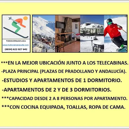 Ski&snow Apartmentos By Todosierranevada - Plaza De Andalucia - Junto A Telecabinas Apartamento *