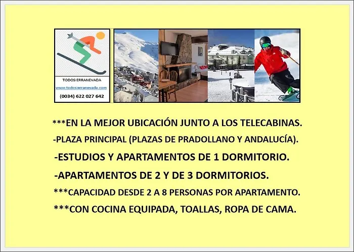 & Snow Apartmentos By Todosierranevada - Plaza De Andalucia - Junto A Telecabinas Lejlighed *